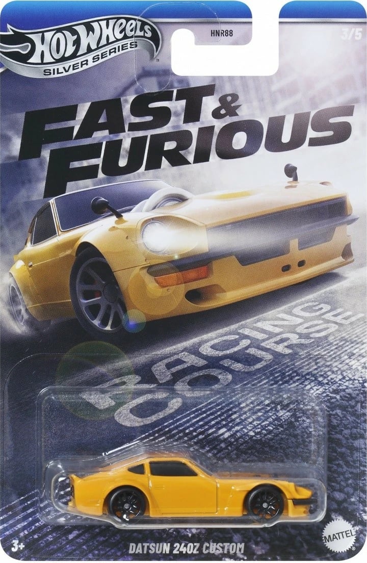 Vetura die-cast Hot Wheels Fast & Furious HNR88 1:64, set karton 24 copë, ngjyra mix