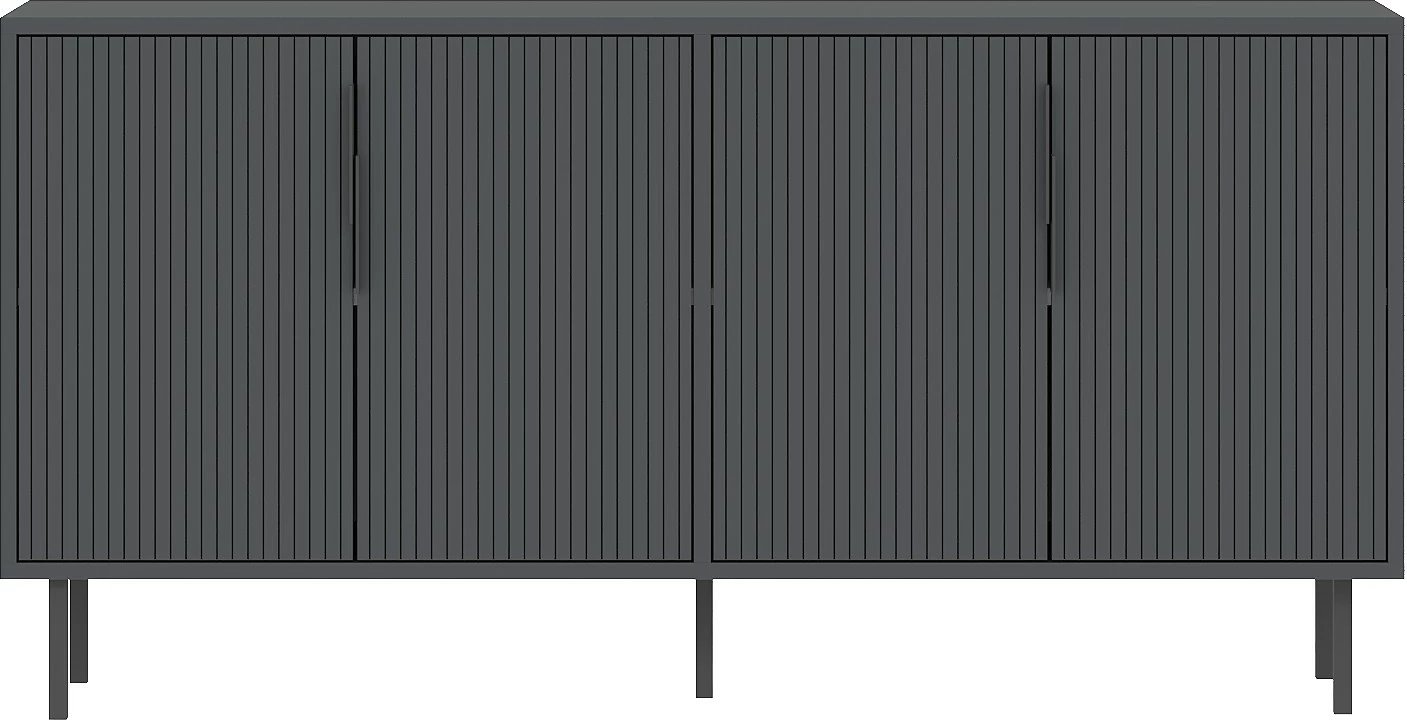 Konsol Skye Decor, ngjyrë antracit, Clara