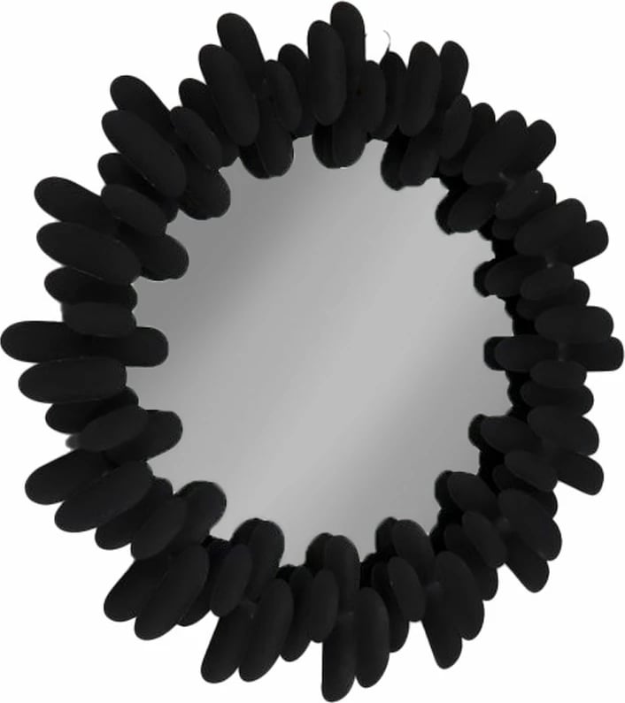 Pasqyrë dekorative, e zezë, 86x4.5x86 cm