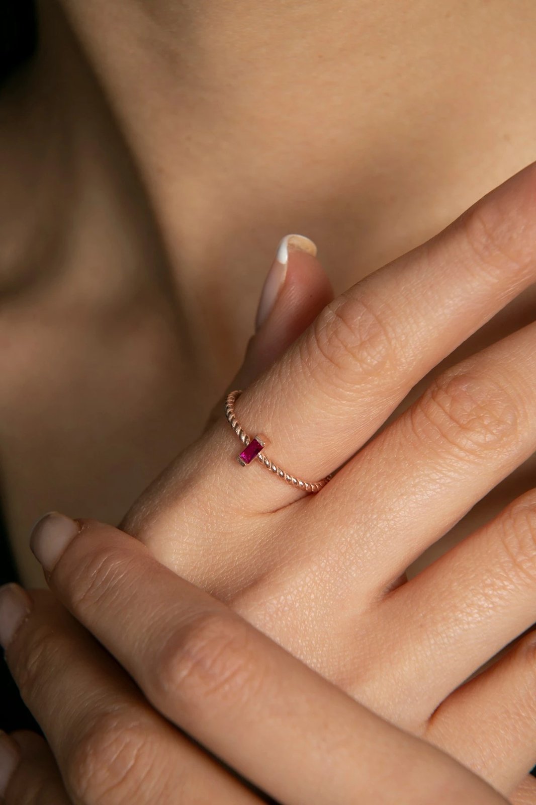 Unazë argjendi Elika, ngjyrë ari rozë, FA182779 Unazë argjendi Elika, ngjyrë ari rozë, FA182779