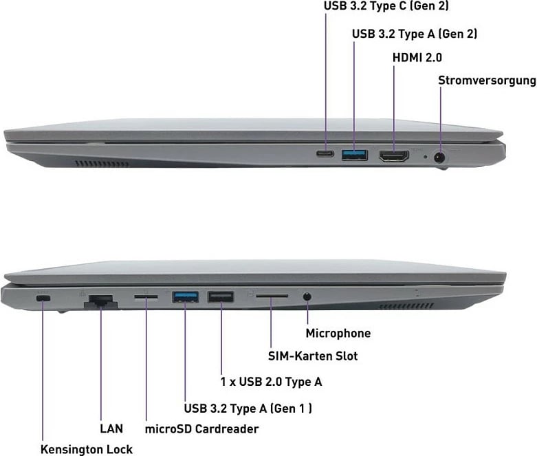 Laptop Terra MOBILE 1717R i7-1355U, 17.3 inch, Windows 11 Pro, gri