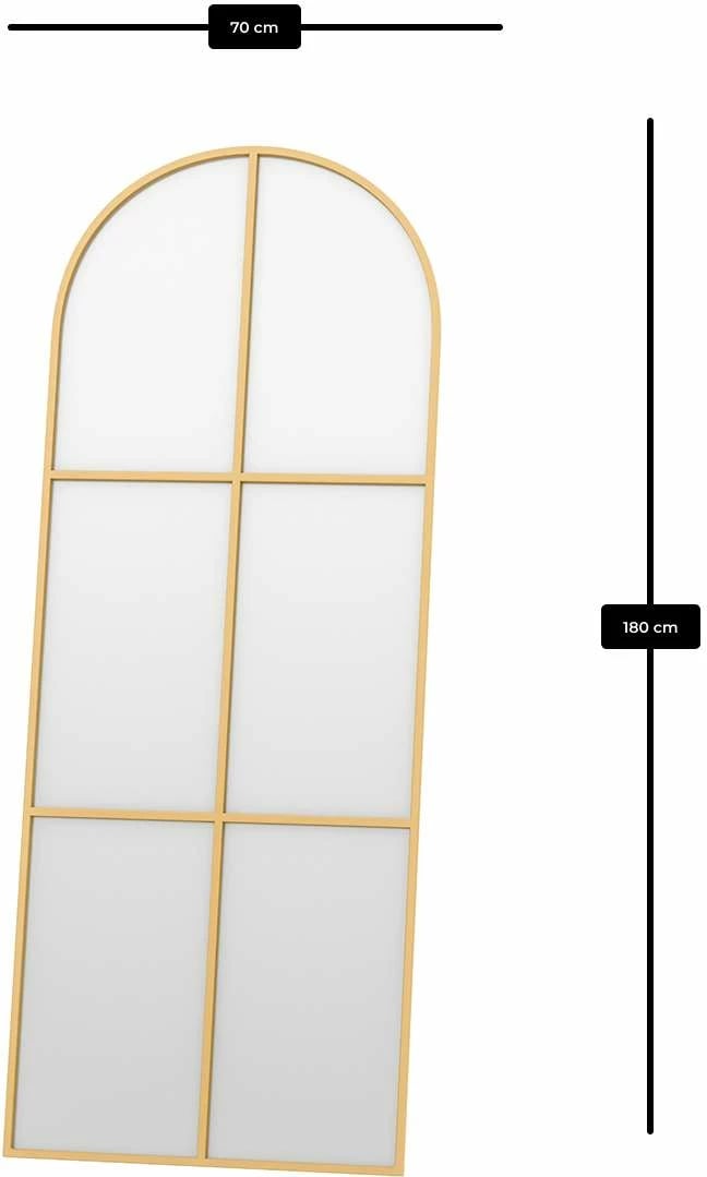 Pasqyrë Cheval, ngjyrë ari, Skye Decor, 70x180cm