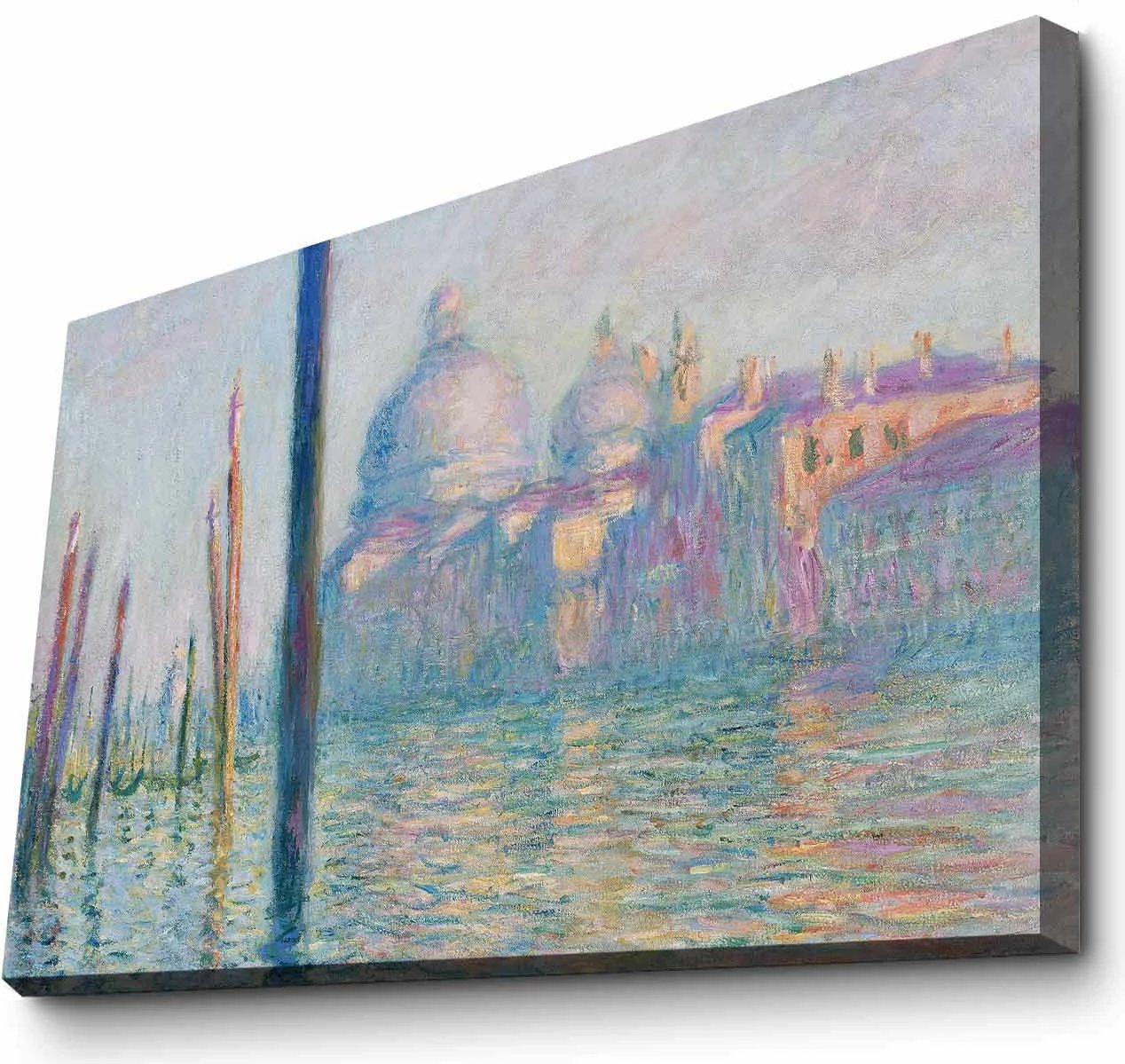 Pikturë dekorative në kanavacë, Le Grand Canal nga Monet, shumëngjyrëshe, 45x70cm