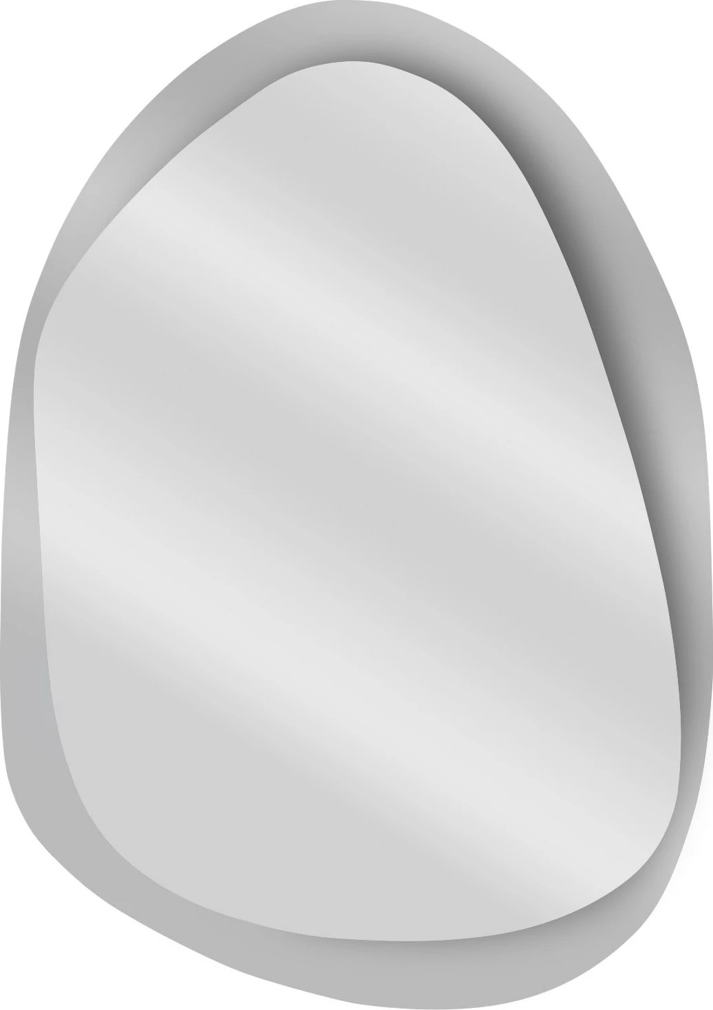 Pasqyrë Hanah Home, xham i temperuar, transparente, Aqua A342, 75x55cm