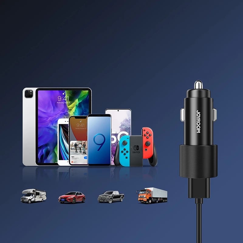 Karikues veture Joyroom JR-CL10, 2x USB, 24W, i zi
