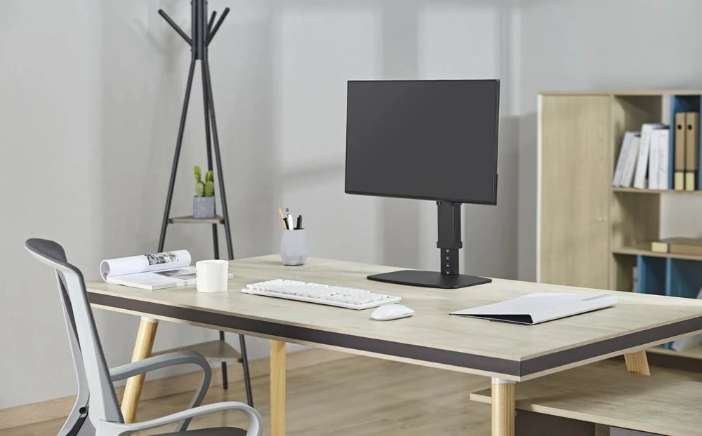 Mbajtëse monitori GEMBIRD MS-D1ST-02, rregullim lartësie, 17-32 inç, e zezë