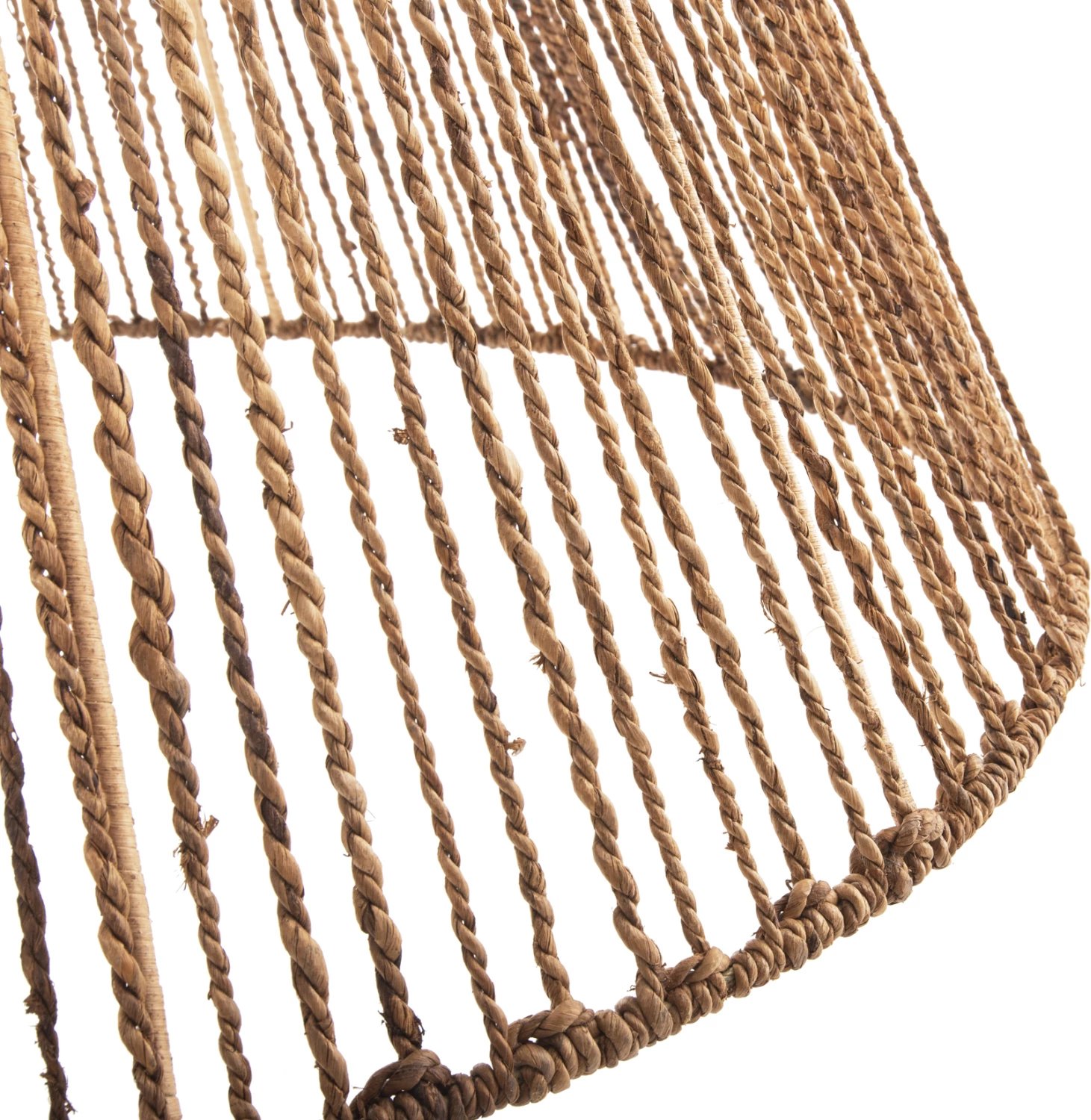 Llambë tavani varëse, fibra banane të thata, ngjyrë kafe, FH4034, 100x100-105cm