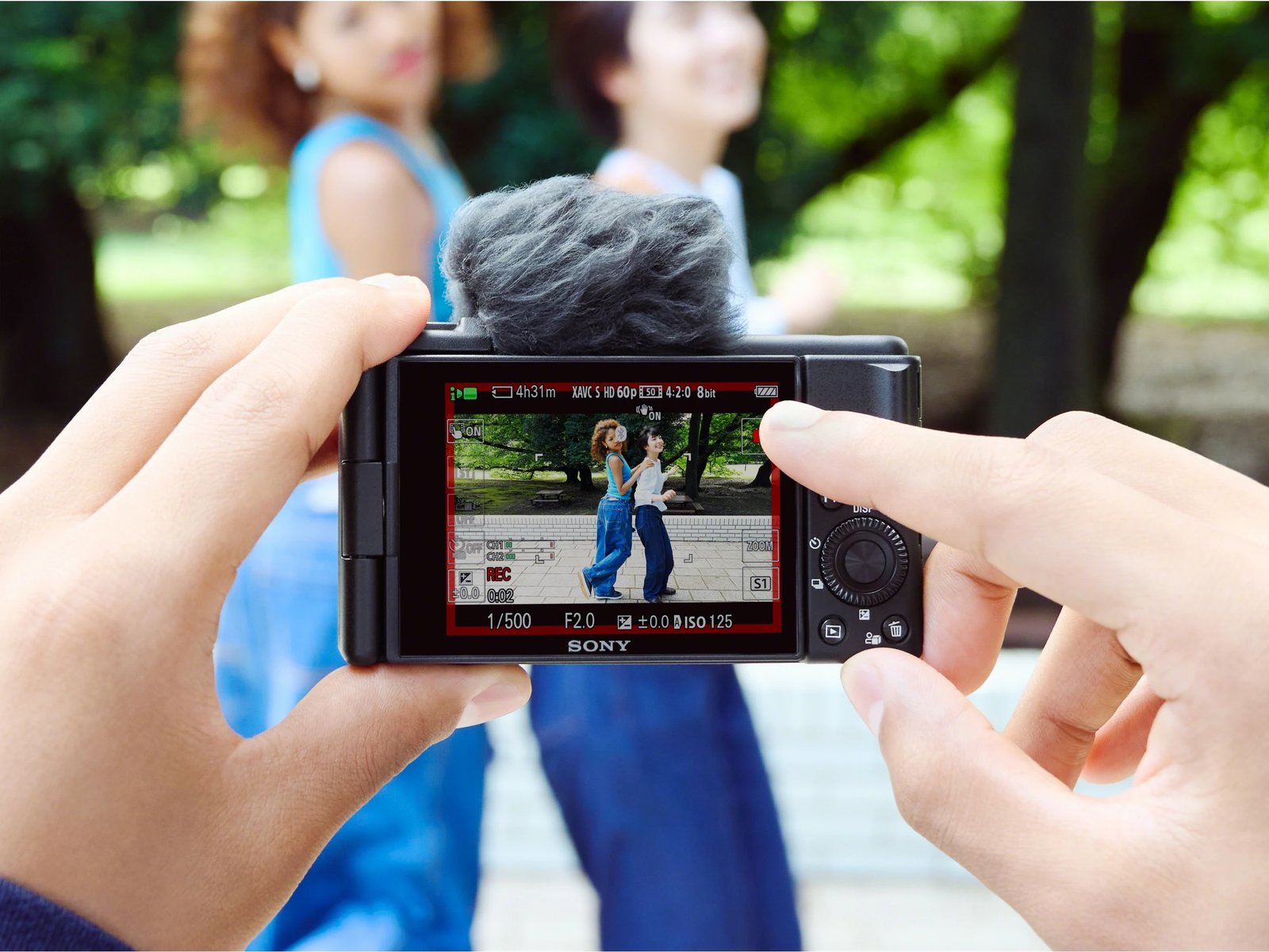 Aparat fotografik Sony ZV-1F, 20.1MP, 4K Ultra HD, Ekran me prekje, i zi