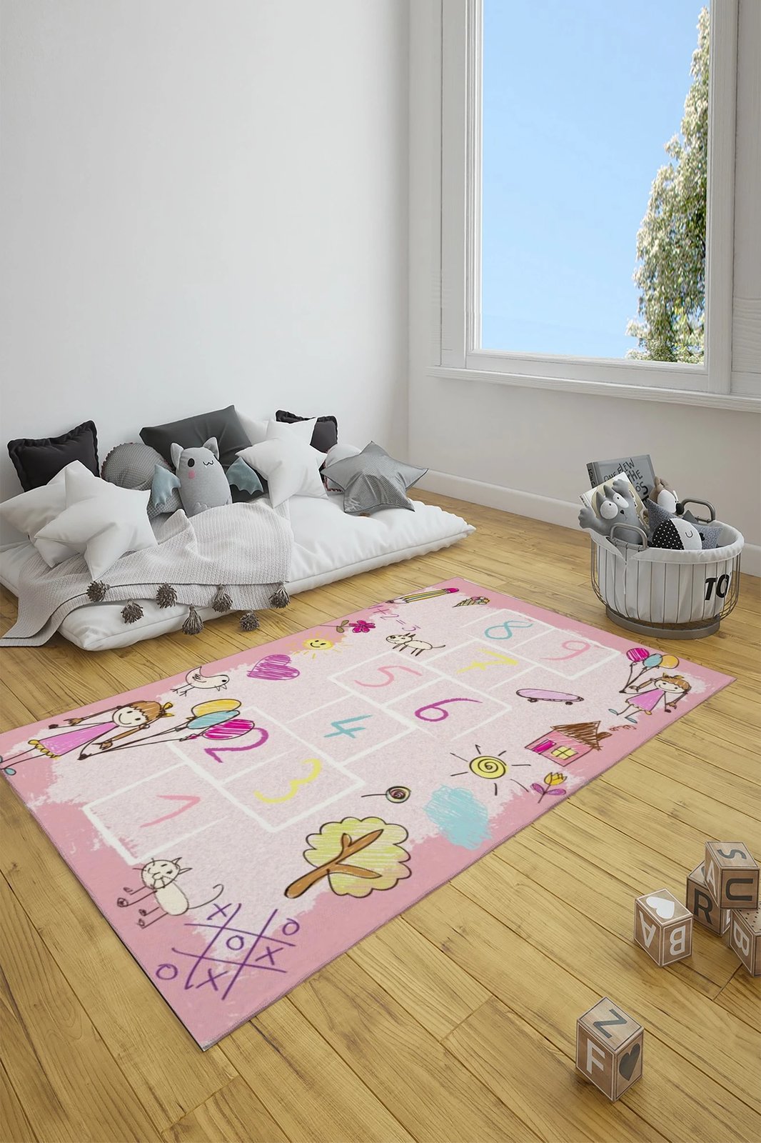 Qilim multingjyrësh për fëmijë, 80x150cm, Conceptum Hypnose, CT-3130