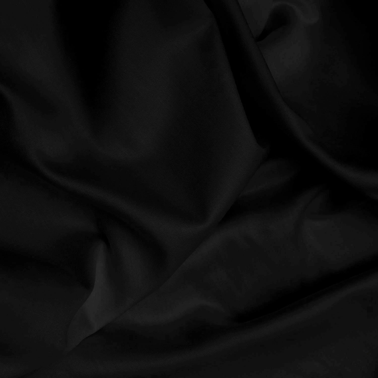 Çarçaf fitted saten, ngjyrë e zezë, Double XL, L'essentiel