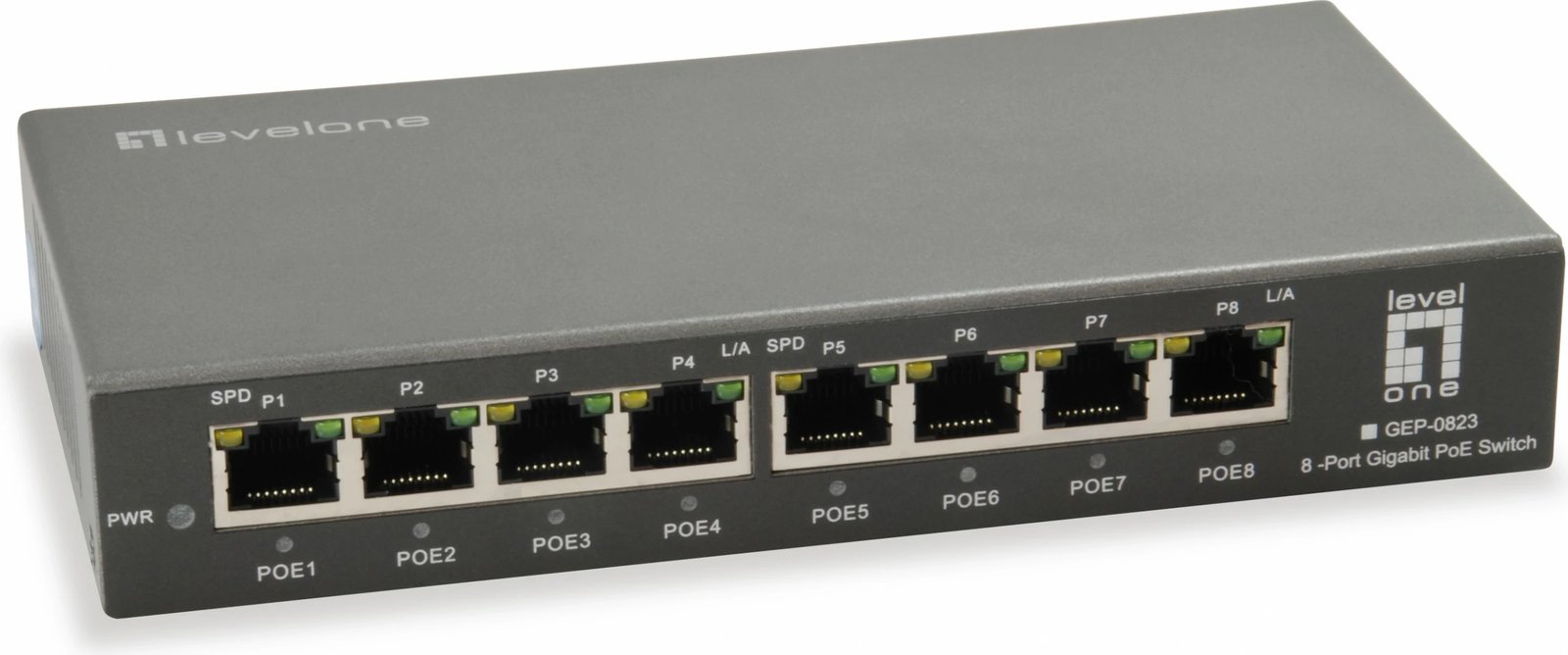 Switch LevelOne GEP-0823, 8-Porta Gigabit PoE, 120W