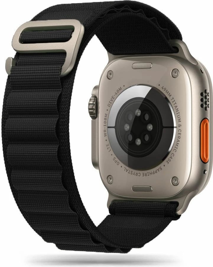Rrip najloni për Apple Watch Tech-Protect Nylon Pro, 42/44/45/49 mm, i zi