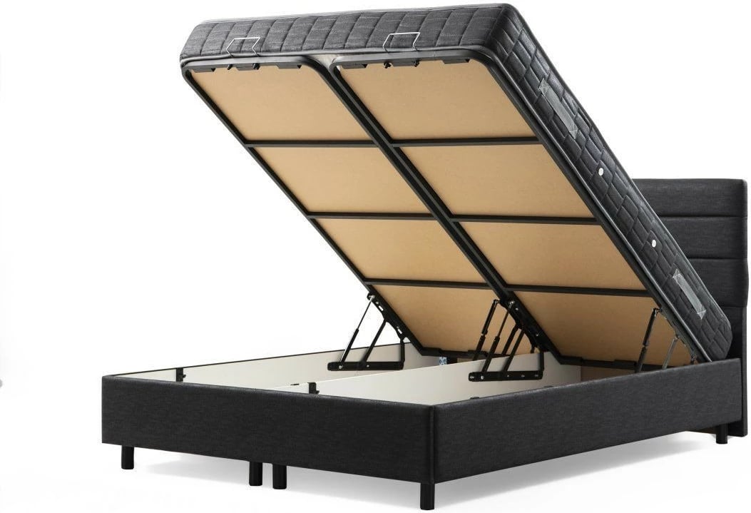 Set dysheku, baza dhe shtrati, ngjyrë antracit, Skye Decor, 140x200cm