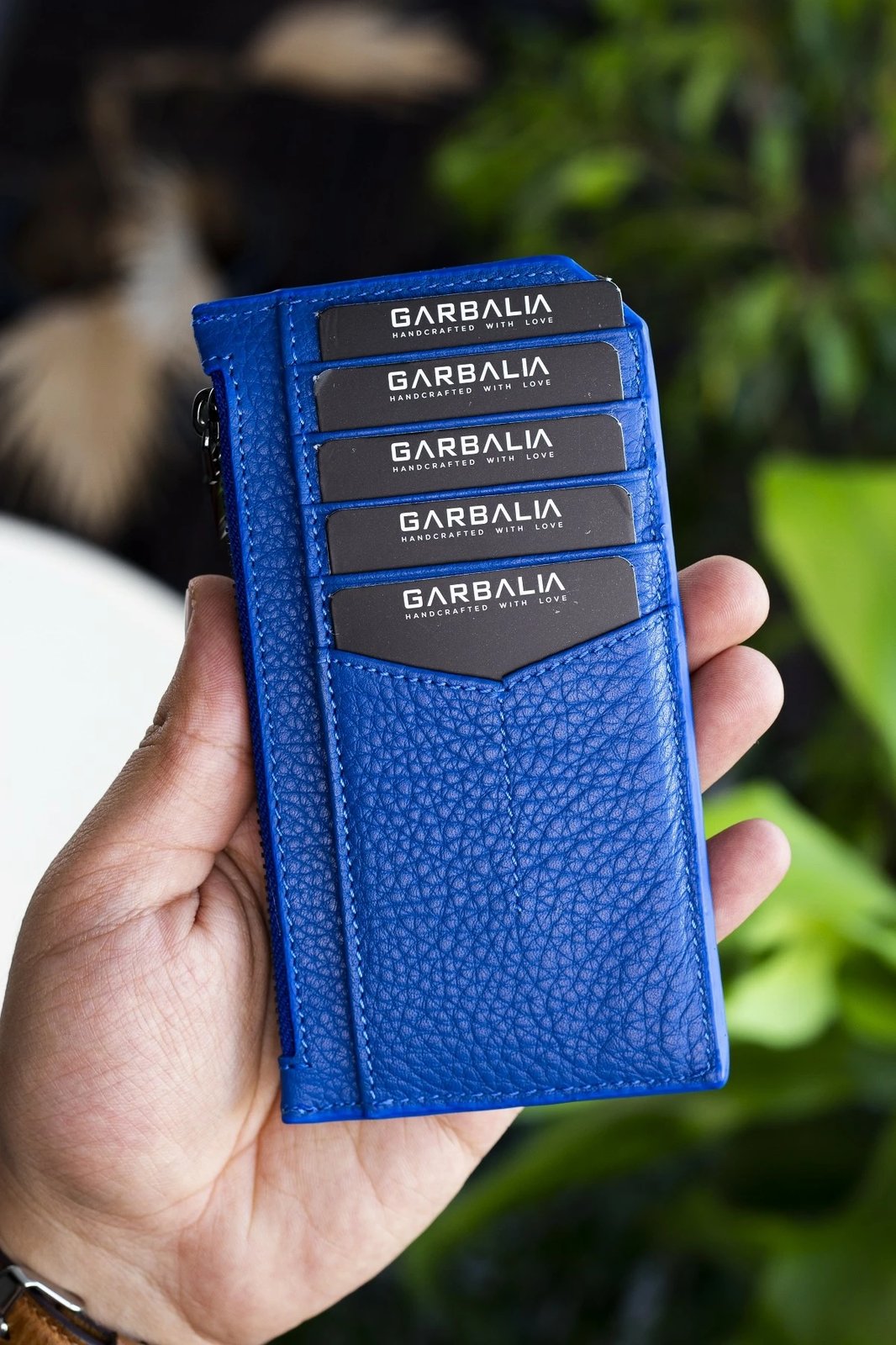 Mbajtës kartelash Zoozie Bags, ngjyrë blush - sax blue