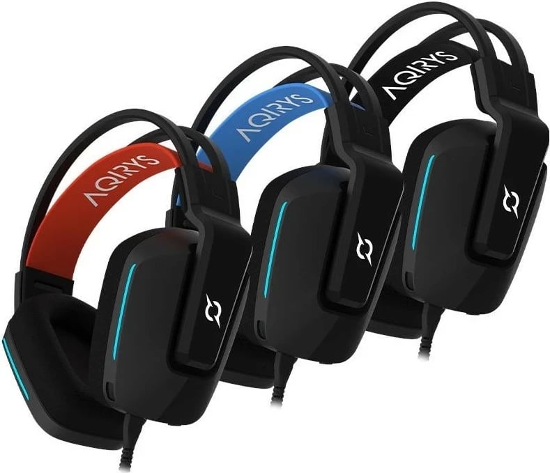 Kufje gaming Aqirys Alya 7.1 VS, me mikrofon të ndashëm, 7.1 surround, të zeza