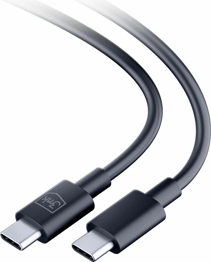 Kabllo USB-C në USB-C 3mk Hyper Cable, 1.2m, 100W, e zezë