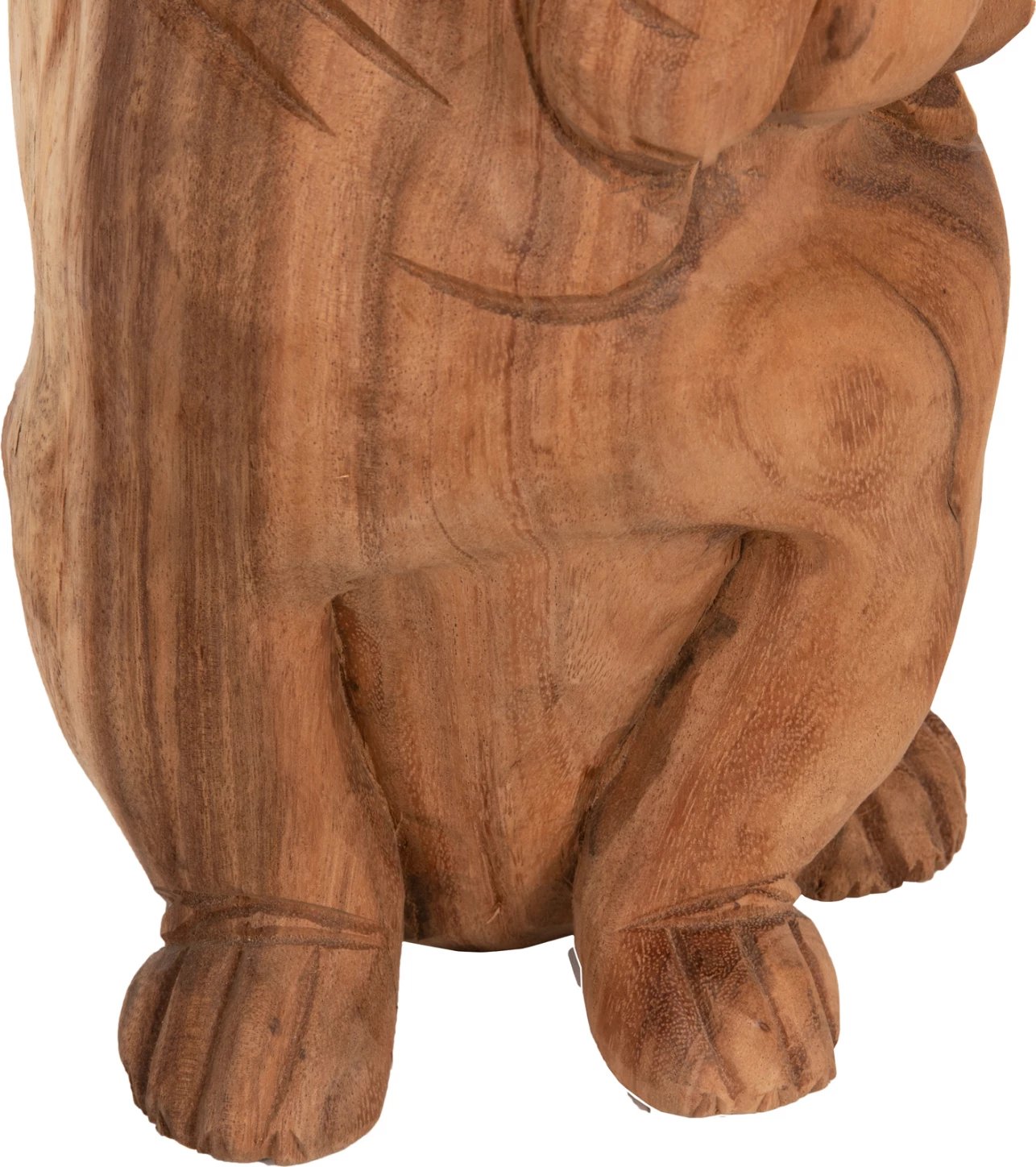 Dekor për dysheme, bulldog, dru suar, ngjyrë natyrale, FH7926, 20x17x30 cm