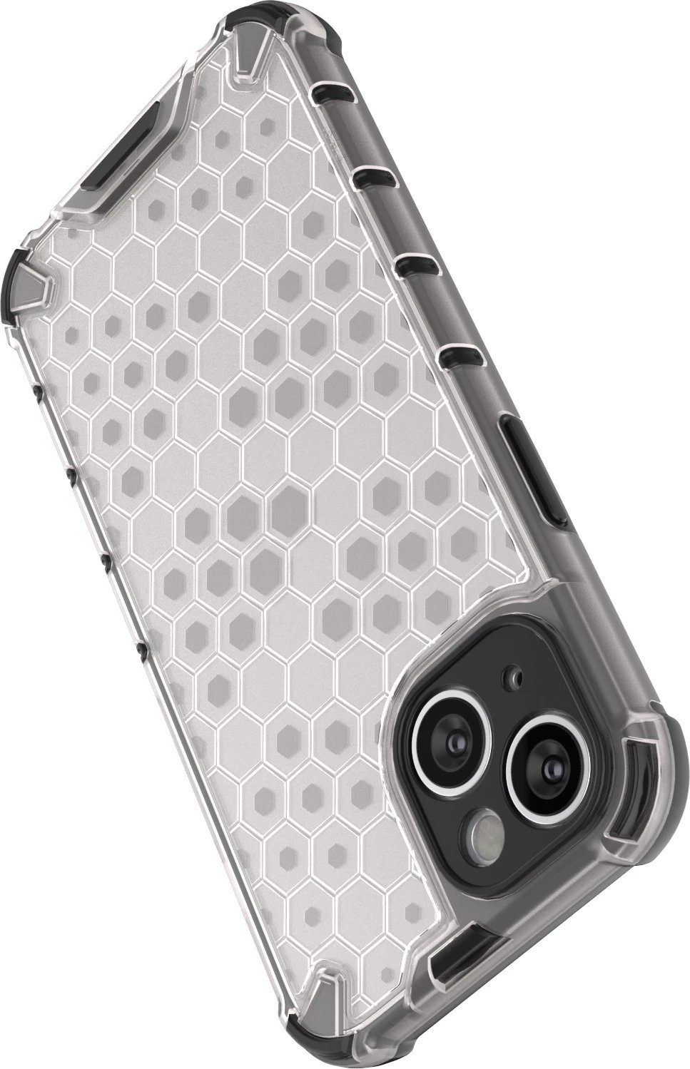 Mbështjellës Hurtel Honeycomb për iPhone 14, i zi