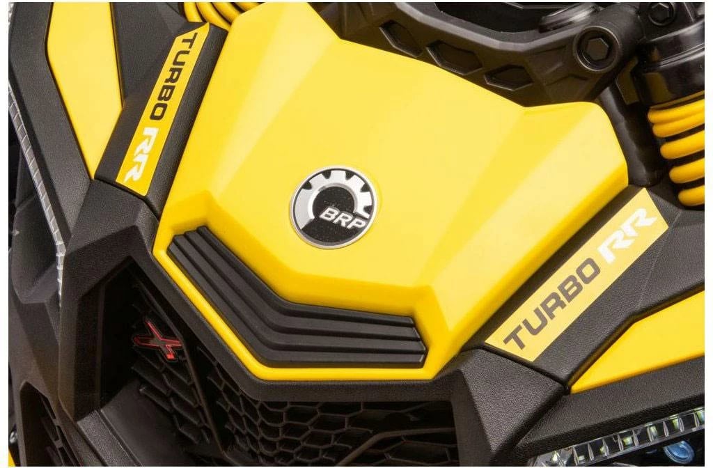 veturë elektrike për fëmijë, BABY MIX, Buggy Hornet, 12V 4.5Ah, 2x25W, MP3/USB/SD/Bluetooth me telekomandë, drita LED, rrota EVA, sedilje lëkure, e verdhë