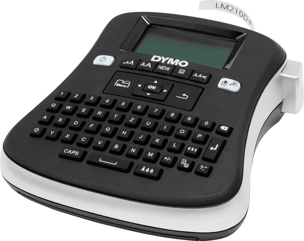 Pajisje etiketimi, Dymo, L210DK0 / S0964070, ekran LCD dhe tastierë QWERTY, Silver/Black