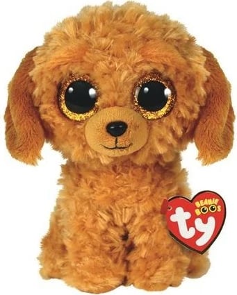 Lodër pelushi TY Beanie Boos Noodles, qenush, 15 cm, ari