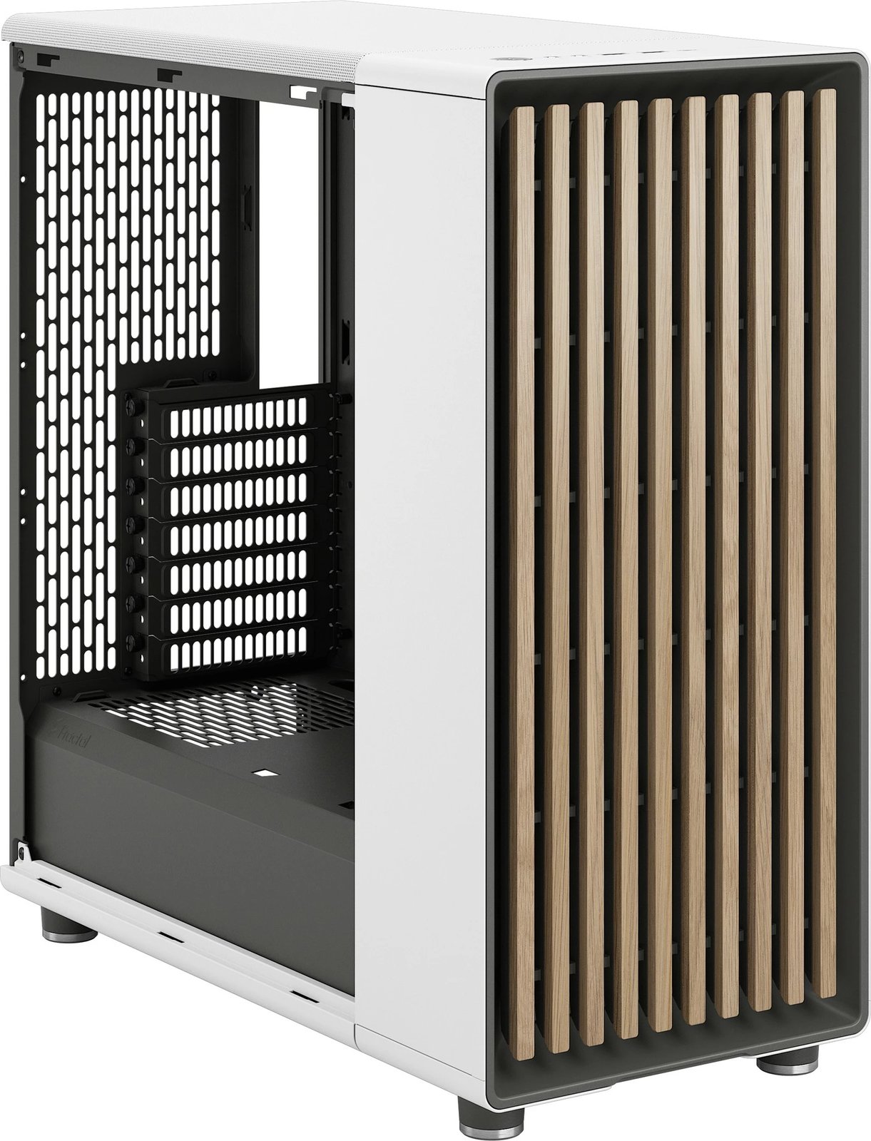 Kasë Fractal Design North Chalk White, Midi Tower, xham i kalitur Kasë Fractal Design North Chalk White, Midi Tower, xham i kalitur
