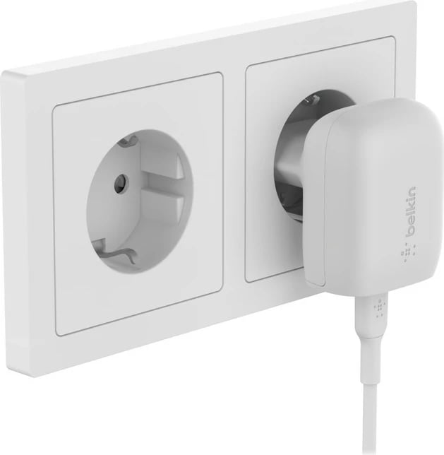 Karikues Belkin WCA006VF1MWH-B6, 20W, 1m, Bardhë