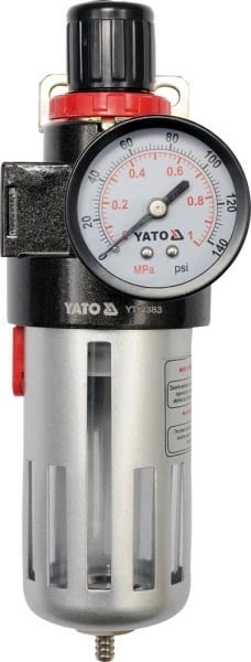 Filtër, reduktor dhe manometër YATO YT-2383, 1/2"