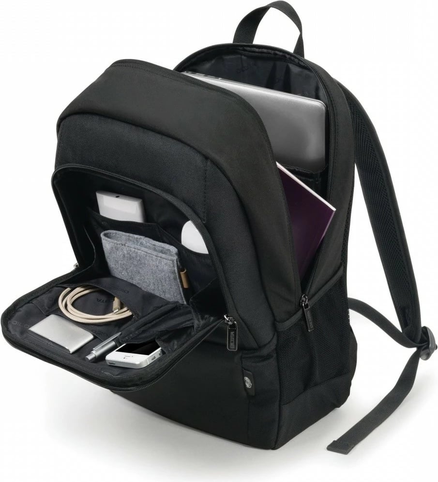 Çantë shpine për laptop DICOTA Eco Base D30913-RPET, 15-17.3 inç, e zezë
