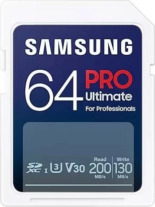 Kartelë memorie SD Samsung PRO Ultimate 64GB me lexues USB