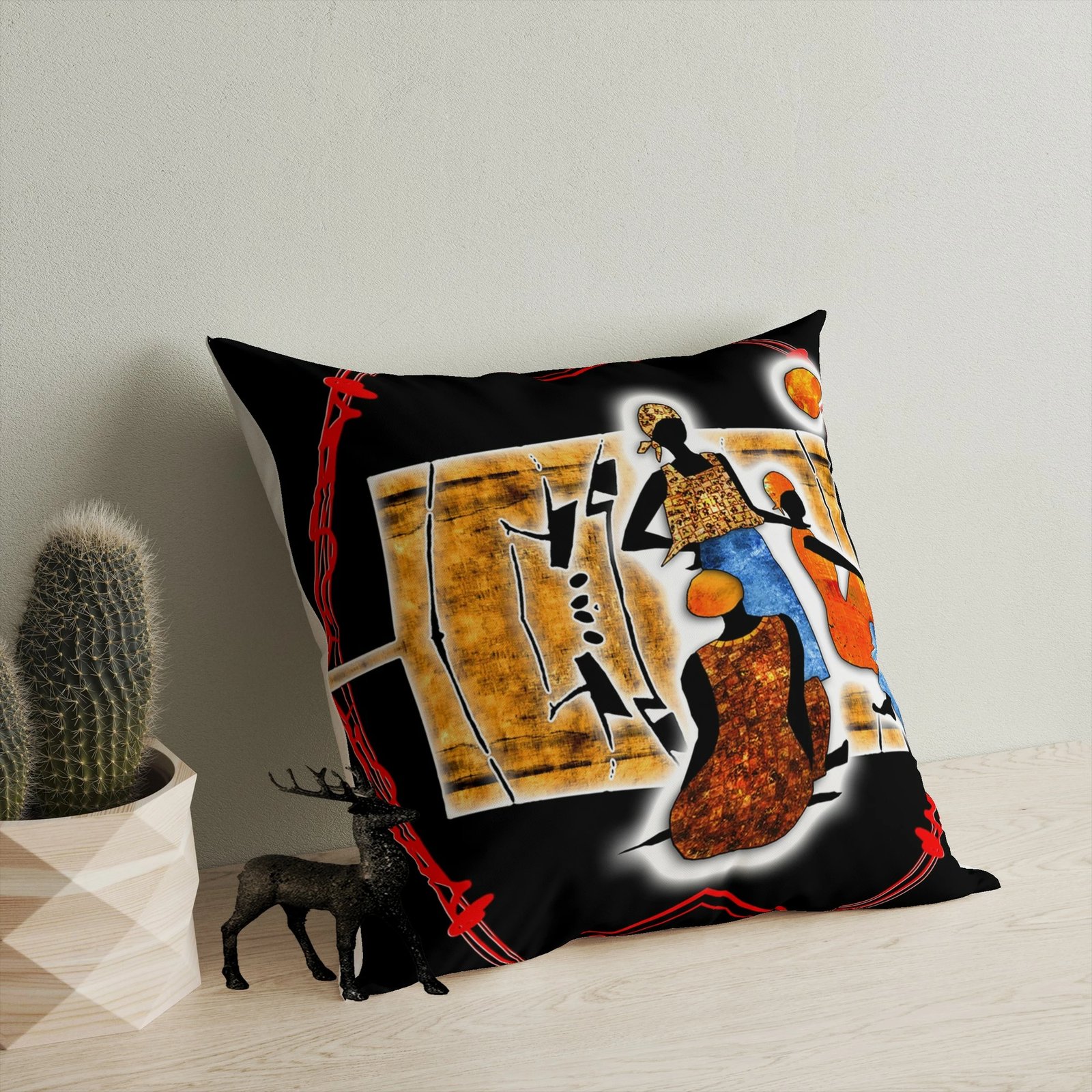 Jastëk dekorativ, shumëngjyrësh, Evila Originals, A11946, 43x43cm