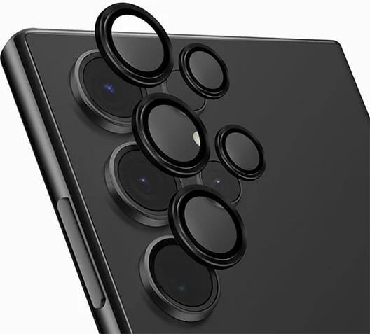 Mbështjellës alumini për lente kamerë UNIQ Optix, për Samsung Galaxy S24 Ultra, i zi