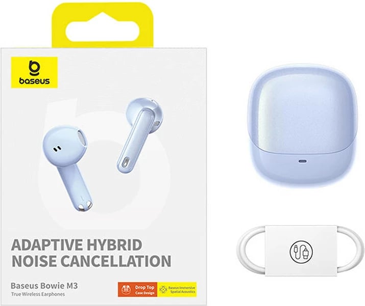 Kufje TWS Baseus Bowie M3, Bluetooth 5.3, IP64, kaltër