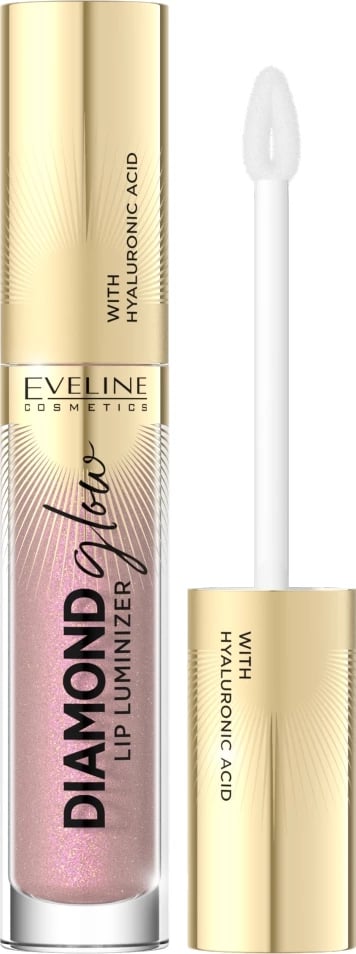 Gloss për buzë Eveline Cosmetics Diamond Glow Lip Luminizer për femra 08 Honey Glam 4.5ml