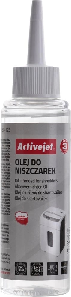 Vaj për makinë grirëse për dokumente Activejet ASO-125 ml