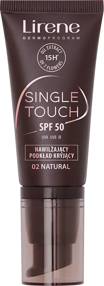 Fondatinë Lirene Single Touch SPF50 02 Natural 30ml për femra
