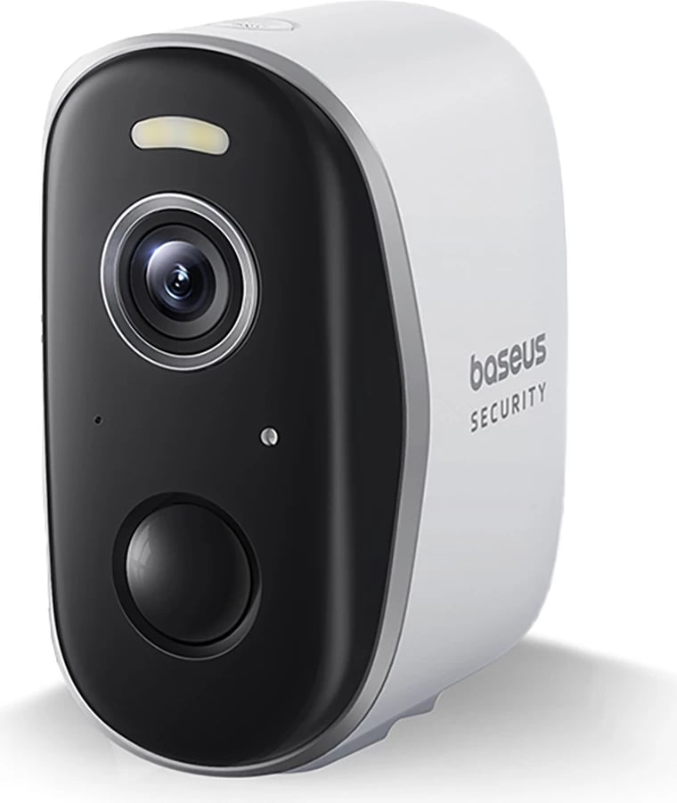Kamerë sigurie Baseus N1 Plus 2K, pa tela, IP67, 7800mAh, e bardhë