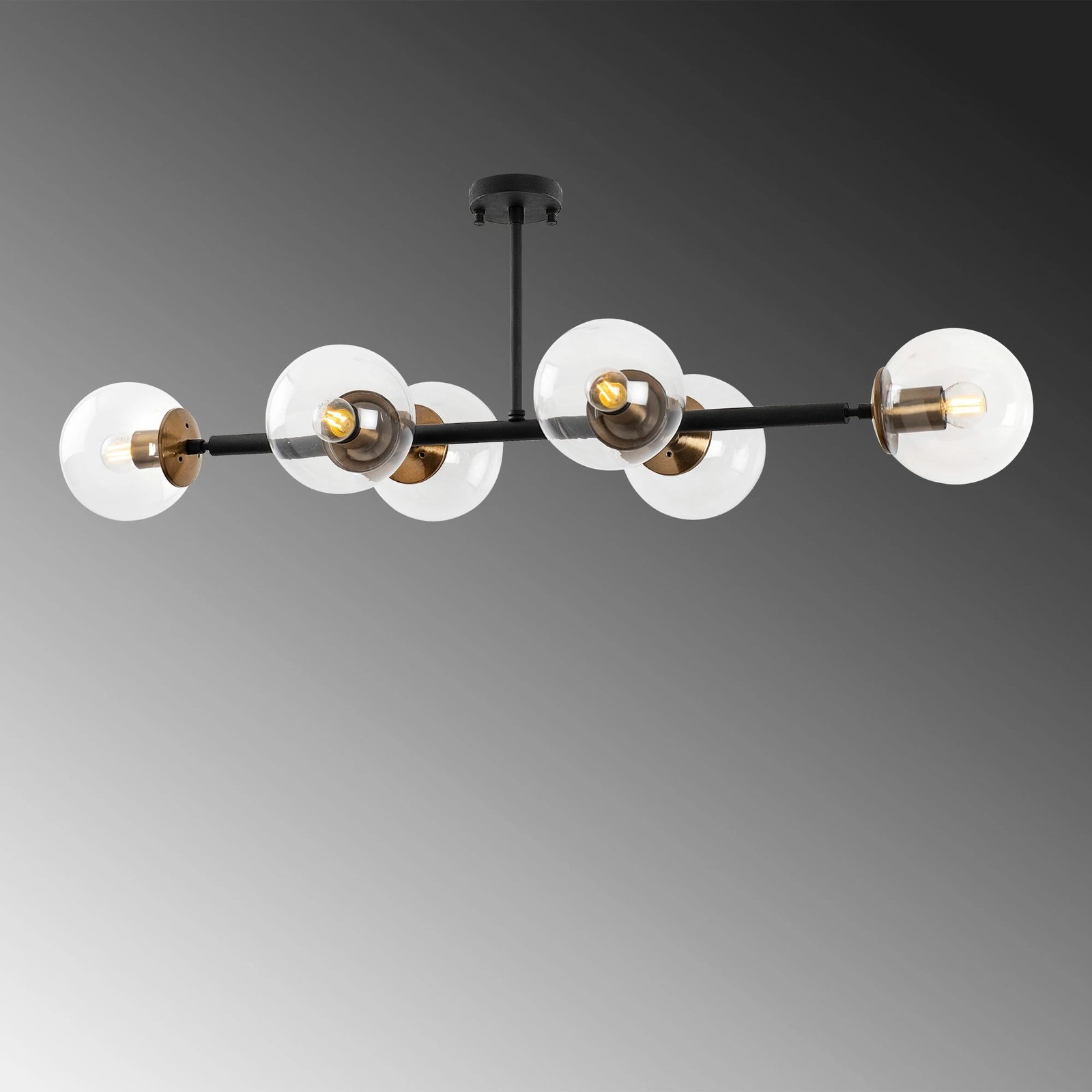 Llambë tavani Opviq Fazli - 10496, ngjyrë e zezë, antike