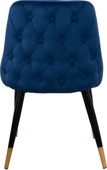 Karrige Serentiy FH8527.08 prej kadifeje blu me kornizë metalike 51x58x83 cm, set prej 2 copë
