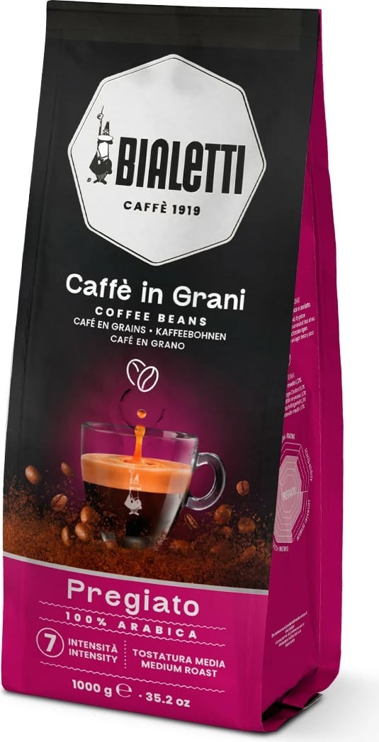 Kokrra kafeje Bialetti Esperto Grani Pregiato 1kg, 100% Arabica, medium roast