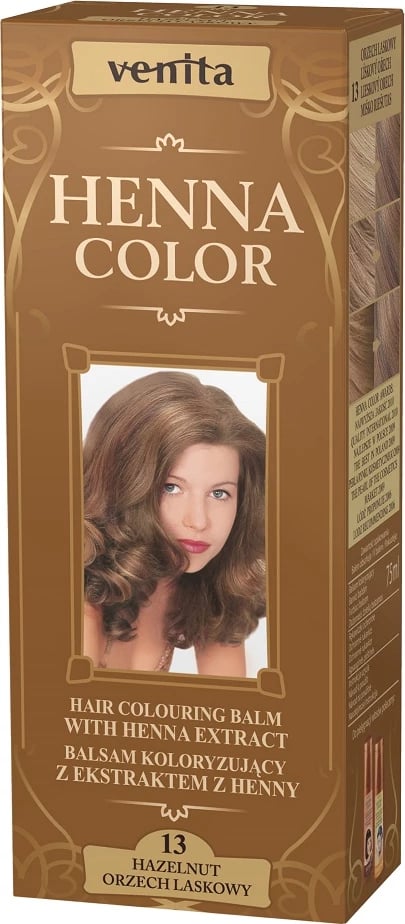 Balsam ngjyrosës për flokë për femra Venita Henna Color 13 Orzech Laskowy 75ml