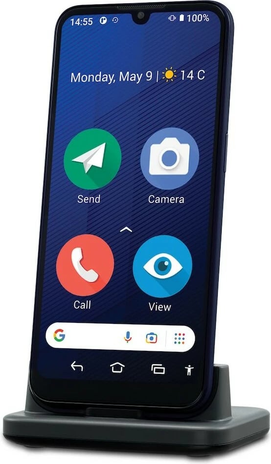 Celular Doro 8200, 4GB/64GB, 16MP, Android 12, e zezë