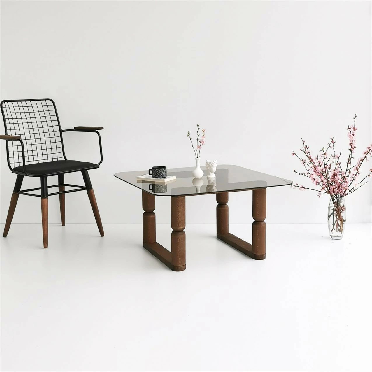 Tavolinë kafeje Skye Decor, Stoa, bronzi