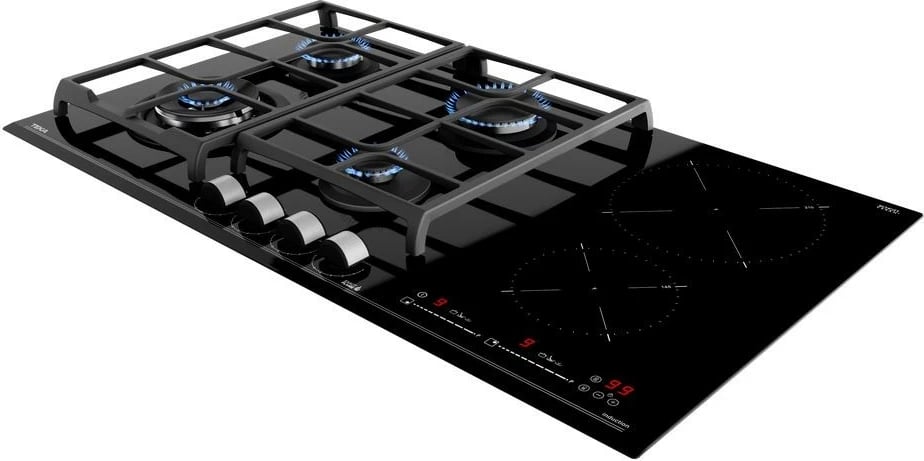 Pllakë gatimi TEKA JZC 96342 BBC BK, 90 cm, 4 gaz + 2 induksion, e zezë