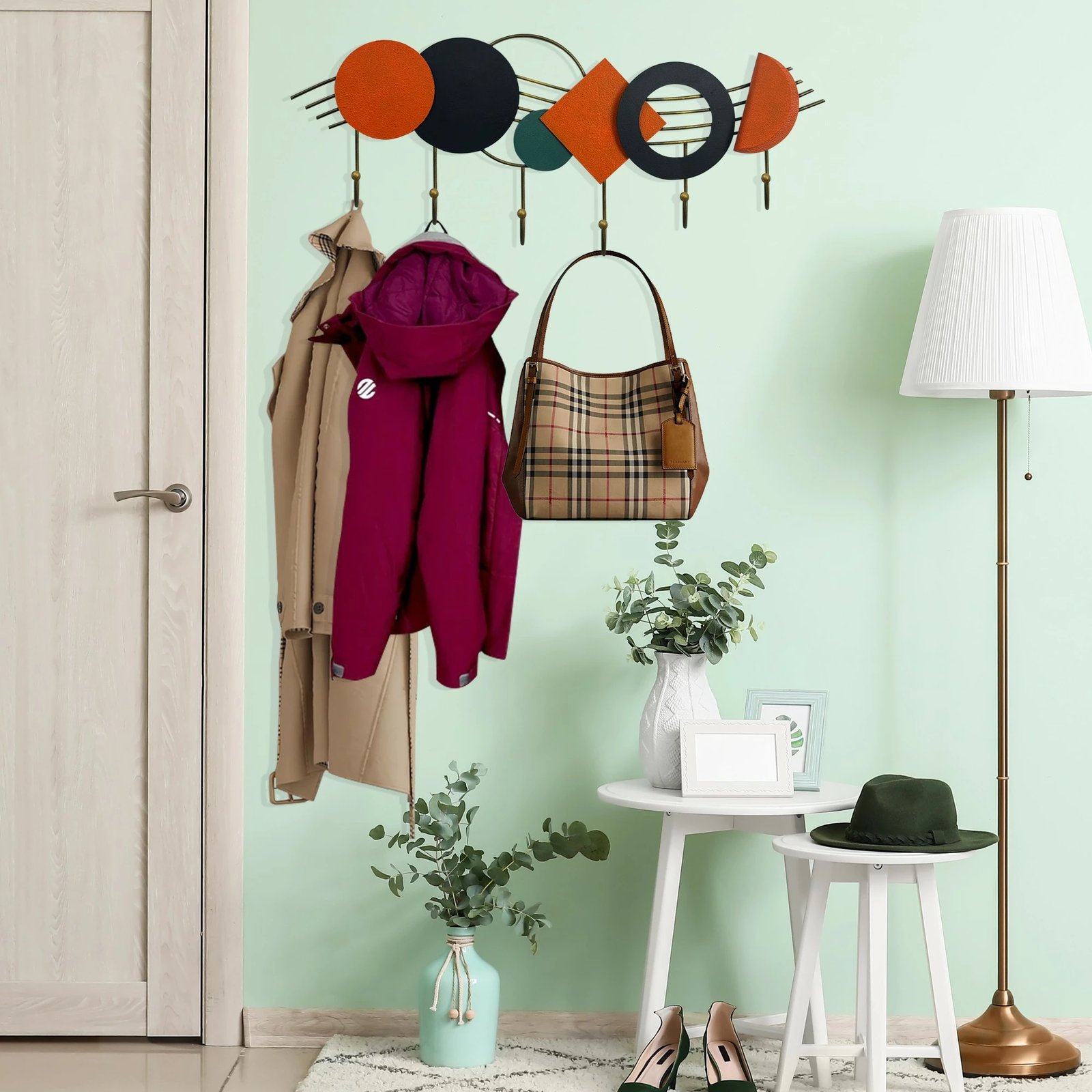 Varëse muri prej metali, shumëngjyrëshe, Wallity Mualla, 59x24cm