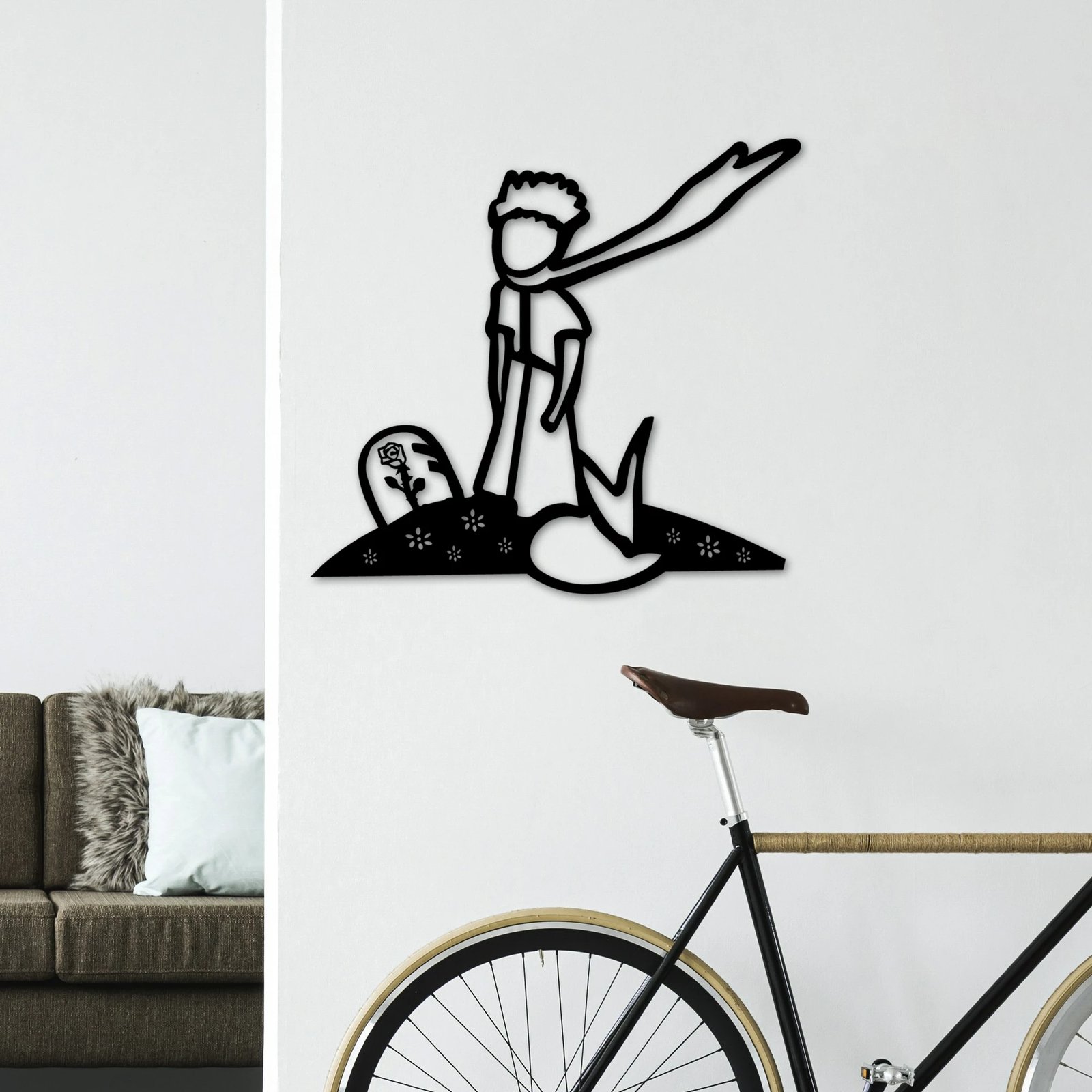 Aksesor dekorativ metalik për mur, Wallity, Princi i Vogël 3