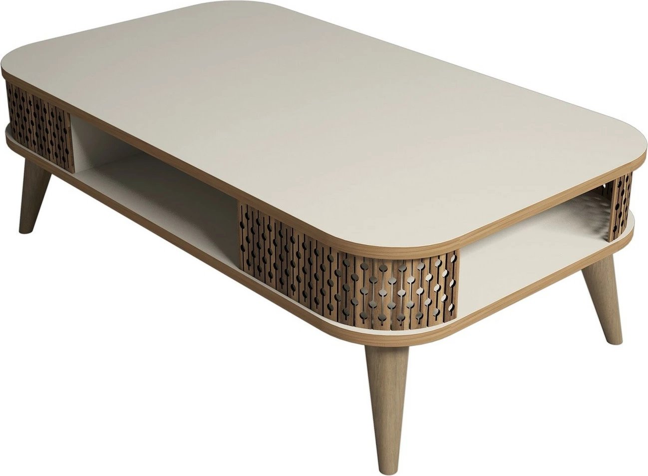 Tavolinë e ulët krem Skye Decor, Eylül