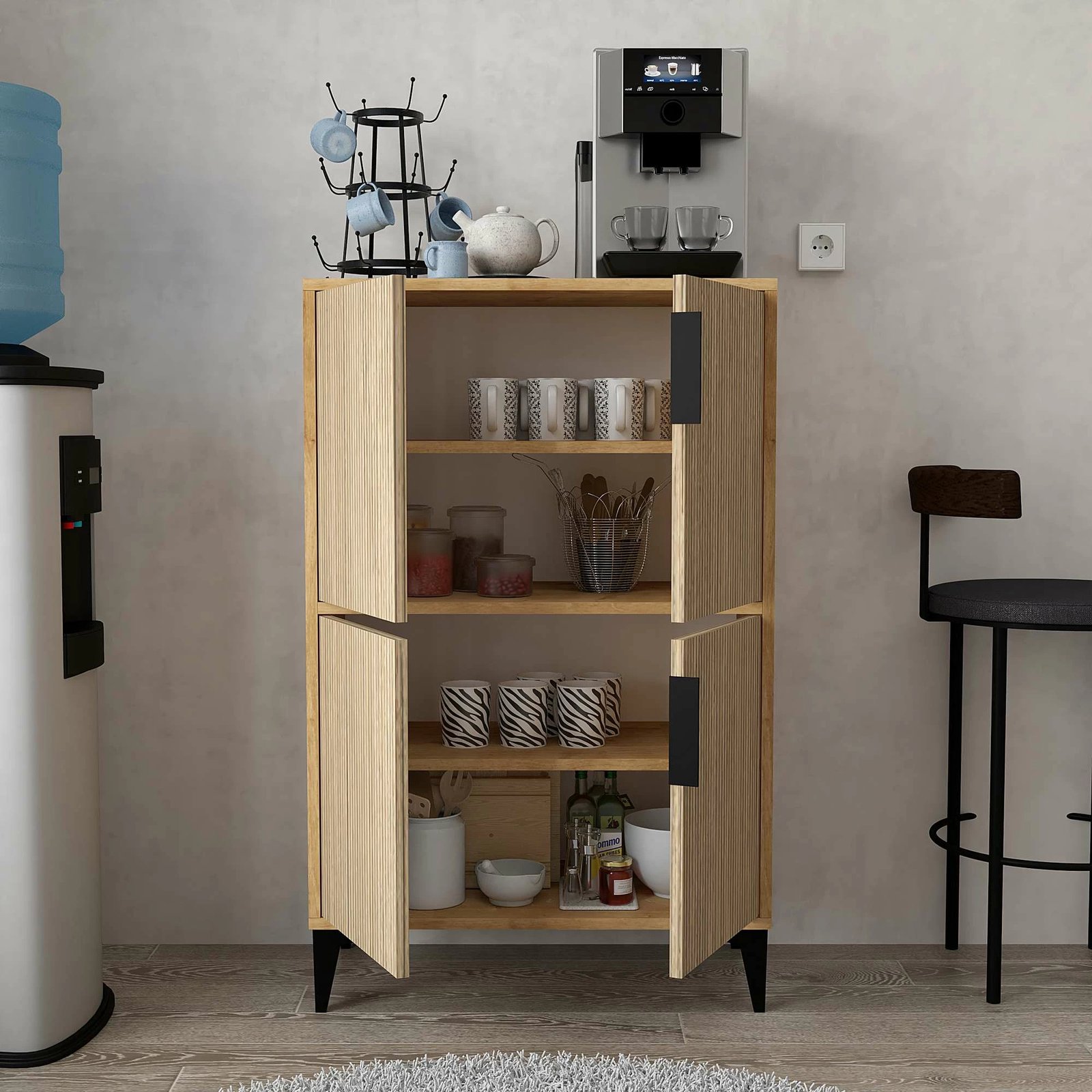 Dollap multifunksional, ngjyrë lisi safir, Skye Decor, 1405 Ada