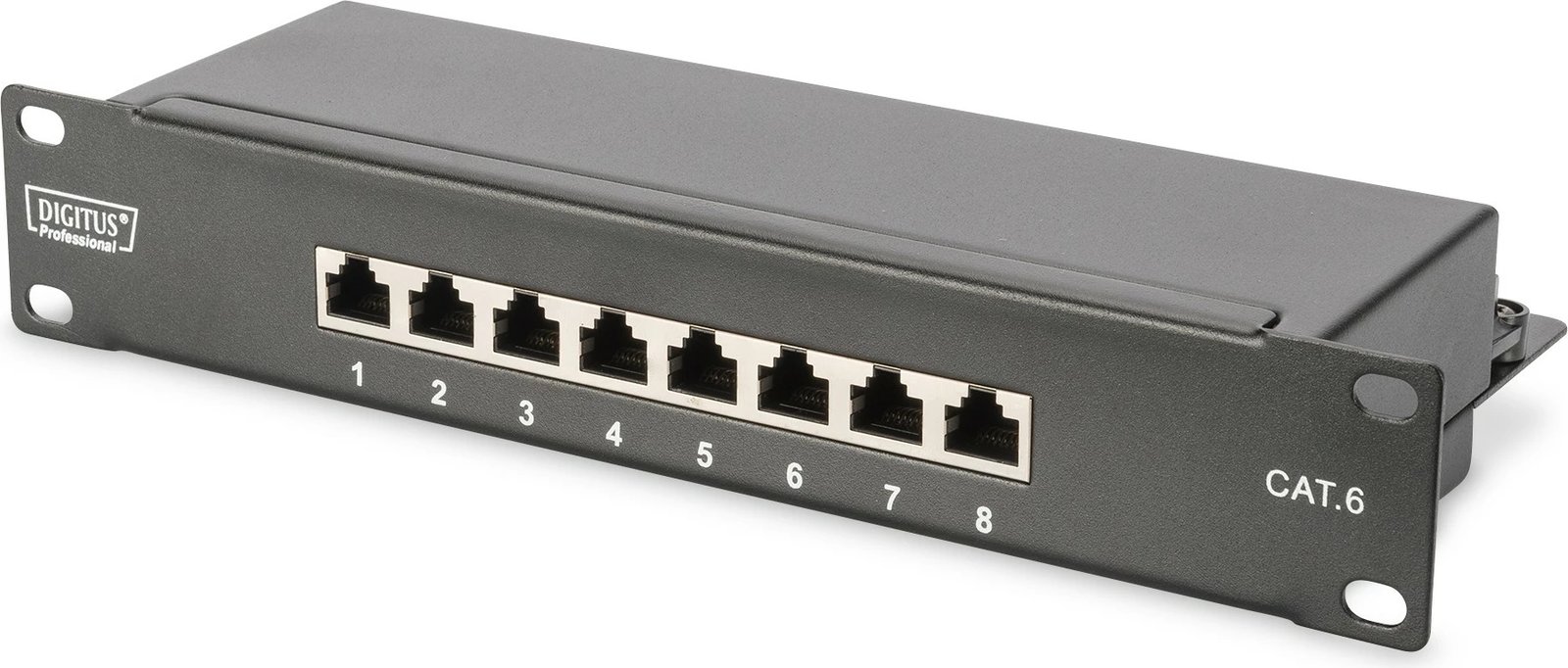 Kasë rrjeti Digitus DN-10-05U-L1, 6U, 25.4cm (10"), xham, gri, montim në mur