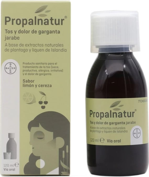 Shurup për kollë dhe fyt BAYER Propalnatur unisex limon dhe qershi 120ml